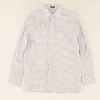 Lavender Check Long Sleeve Button Down