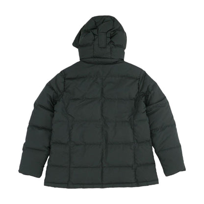 Black Solid Puffer Jacket