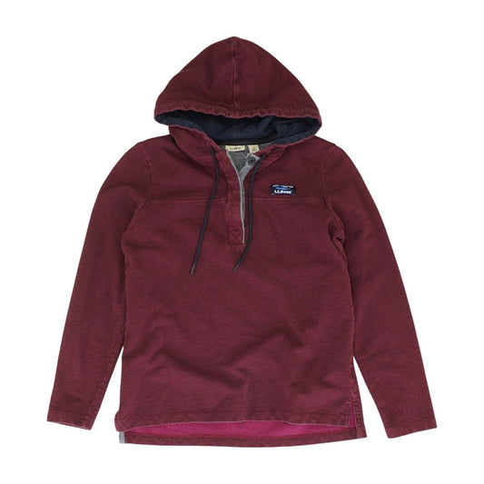 Maroon Solid Hoodie Pullover