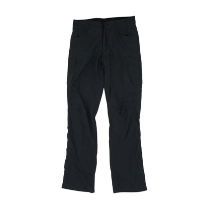 Black Solid Cargo Pants