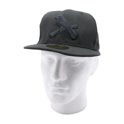 Black St. Louis Cardinals Flat Bill Hat