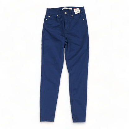 Navy Solid Five Pocket Pants