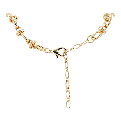 Gold Tone Oval Link Chain Necklace