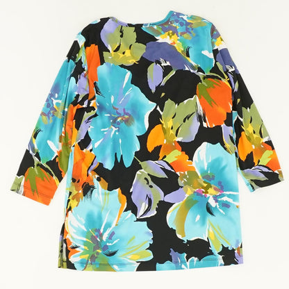 Multi Floral 3/4 Sleeve Blouse