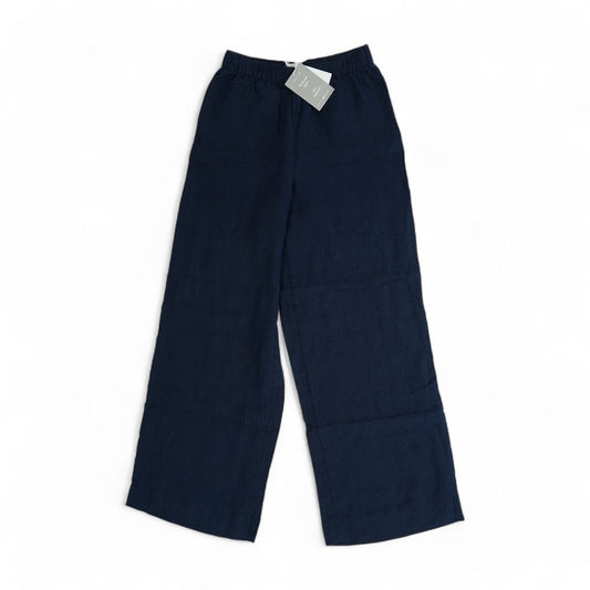 Navy Solid Dress Pants