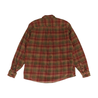 Red Plaid Flannel Button Down