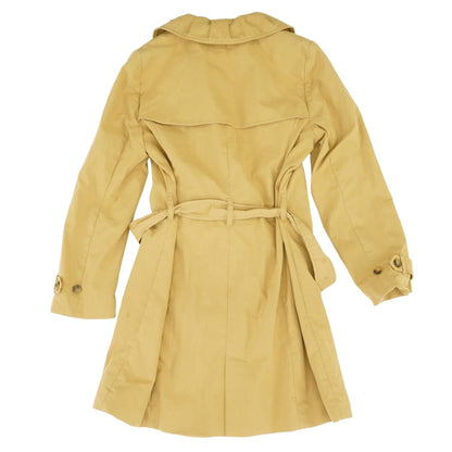 Khaki Solid Peacoat Coat