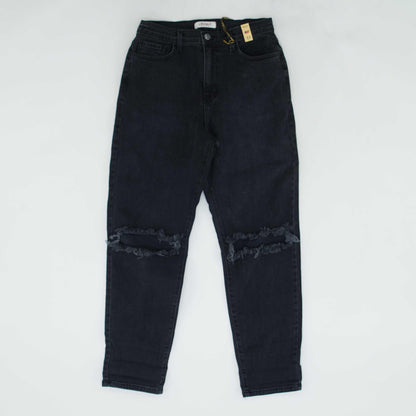 Black Solid Jeans