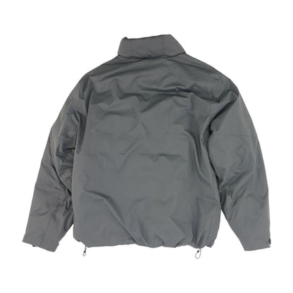 Gray Solid Puffer Jacket