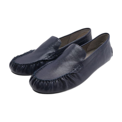 Navy Slipper Flats