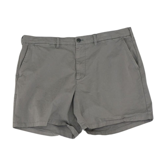 Gray Solid Chino Shorts