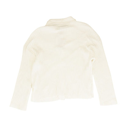 Ivory Solid Cardigan Sweater