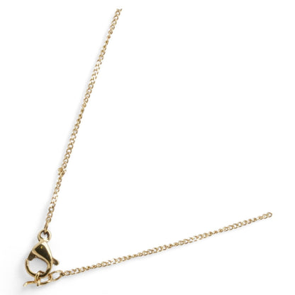 Gold Tone Disc Chain Necklace