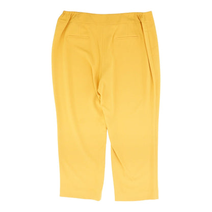 Mustard Solid Dress Pants