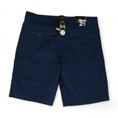 Navy Solid Chino Shorts