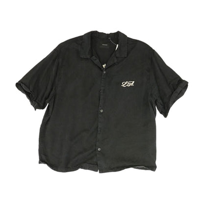 Black Embroidery Detail Button Down