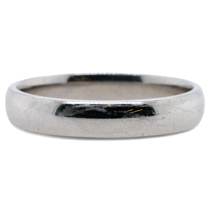 Platinum Half Round Band