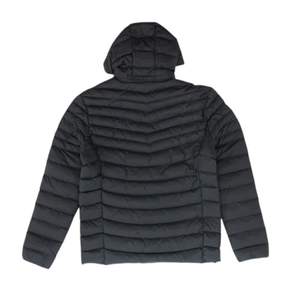 Black Solid Puffer Jacket