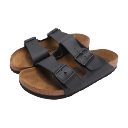 Black Casual Slide Sandals