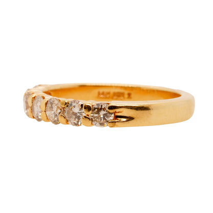 14K Gold Prong Set Diamond Band