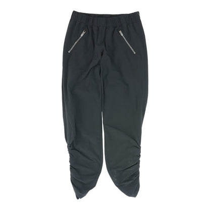 Black Solid Active Pants