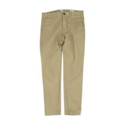 Khaki Solid Chino Pants