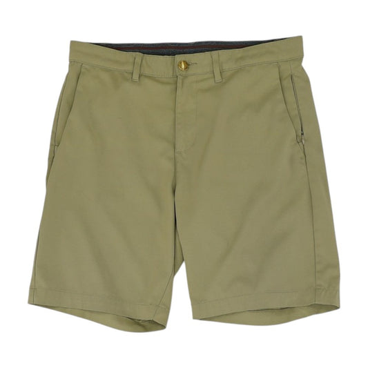 Green Solid Active Shorts