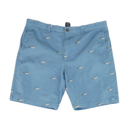 Blue Animal Chino Shorts