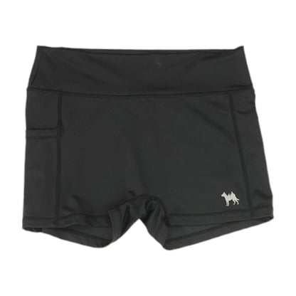 Black Solid Active Shorts