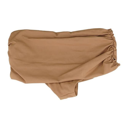 Tan Solid Swim Bottom