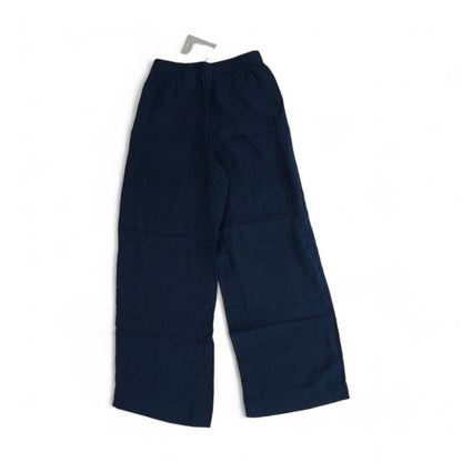 Navy Solid Dress Pants