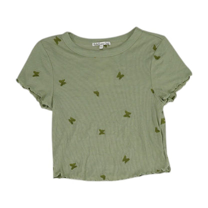 Green Animal Crewneck Knit Top