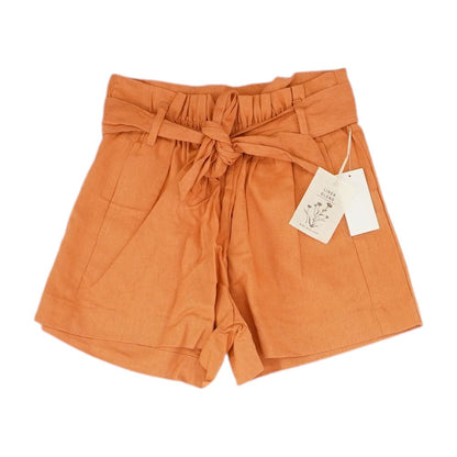 Orange Solid Shorts