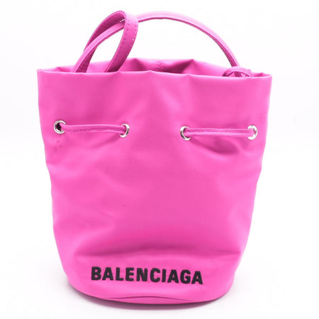 Balenciaga Black XS Drawstring Wheel Bucket Bag for Women