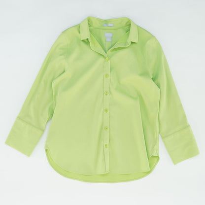 Green Solid Button Down