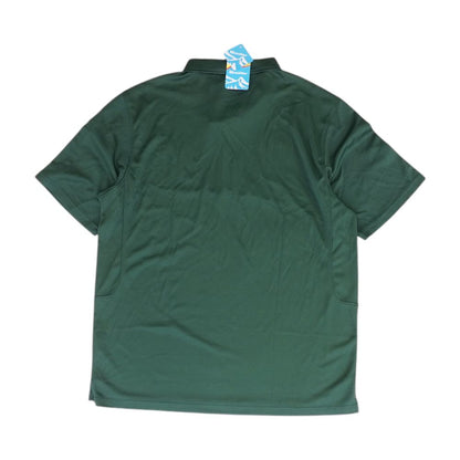 Green Solid Short Sleeve Polo