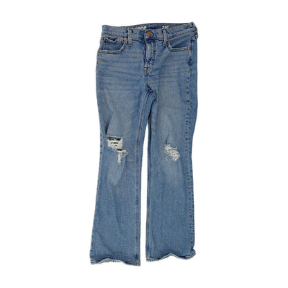 Blue Solid Bootcut Jeans