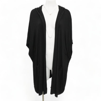 Black Solid Cardigan Sweater