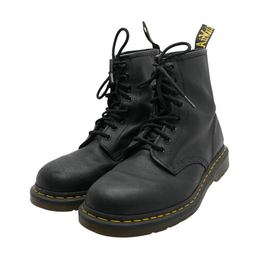 Black Leather Lace Up Boots