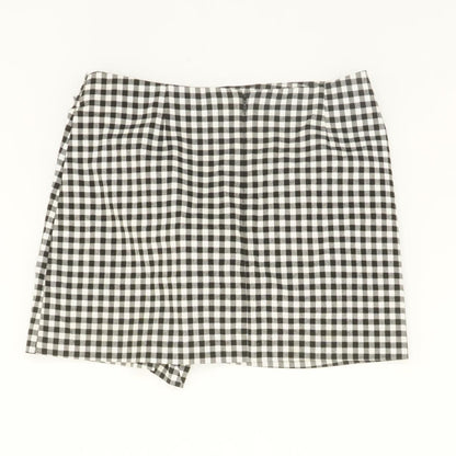 Black Check Mini Skirt