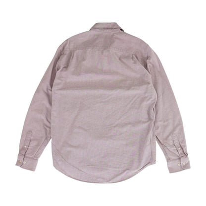 Purple Solid Long Sleeve Button Down