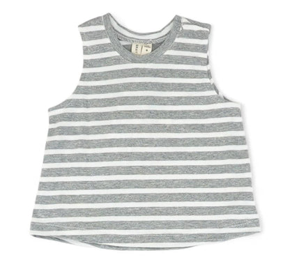 Gray Striped Tank