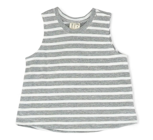 Gray Striped Tank