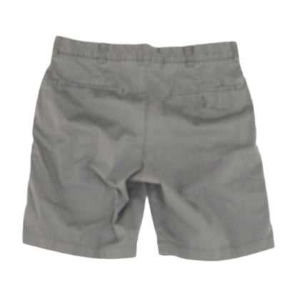 Gray Solid Chino Shorts