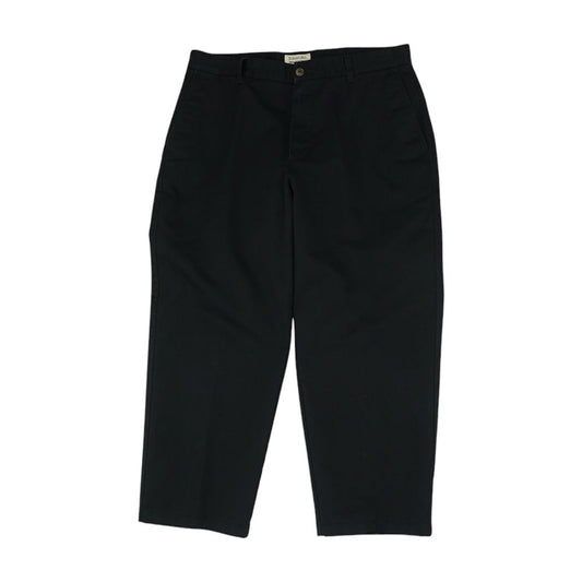 Black Solid Chino Pants