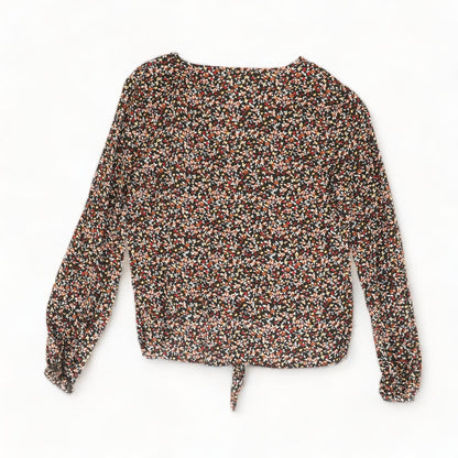 Multi Floral Long Sleeve Blouse