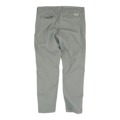 Gray Solid Chino Pants