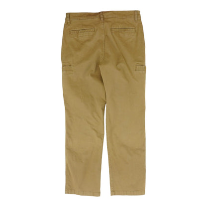 Tan Solid Five Pocket Pants