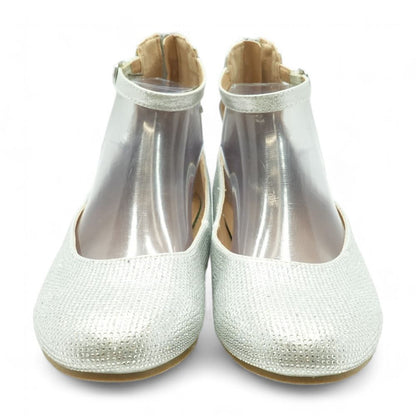 Silver Flat Shoes