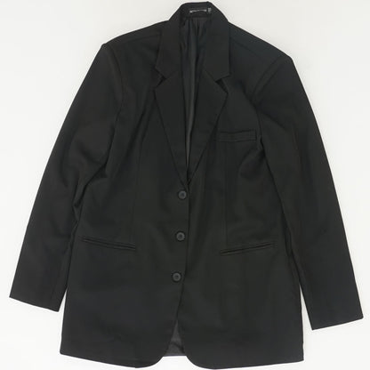 Black Solid Blazer